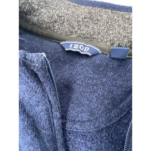 Izod‎ Mens XL Quarter-Zip Heathered Pullover Sweater - Picture 5 of 6